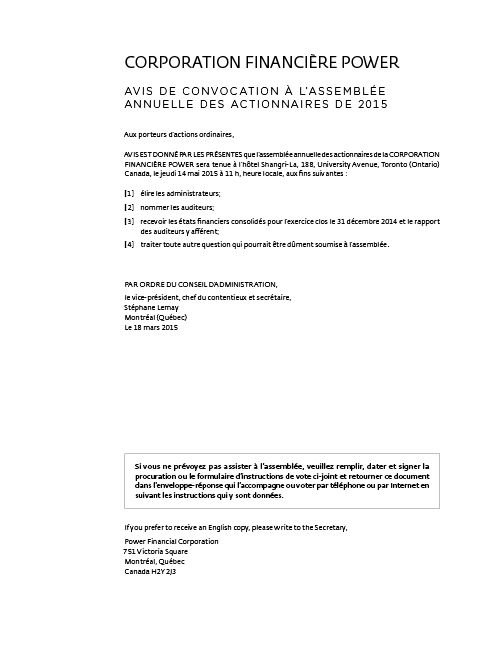 2015 Circular
