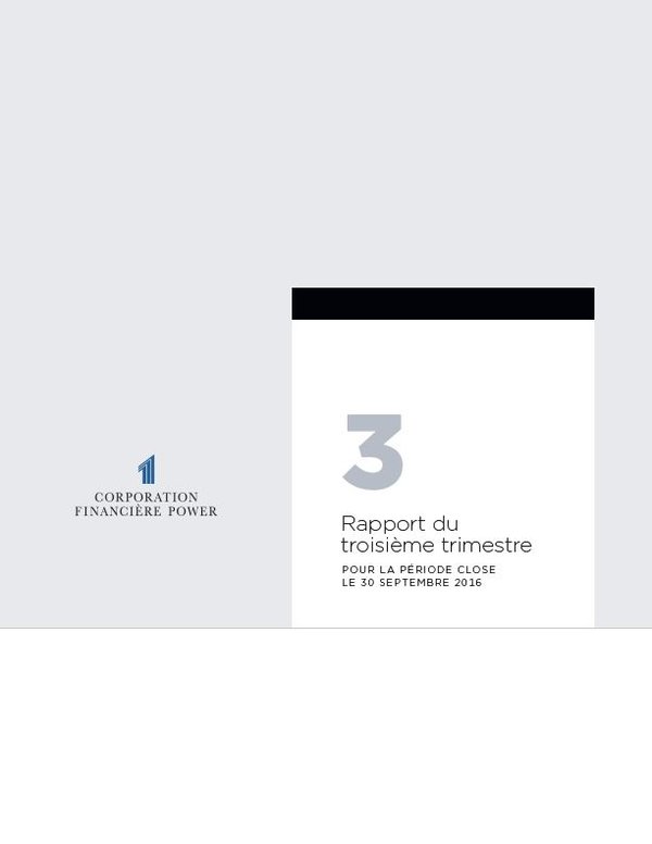 2016 Rapports intermédiaires